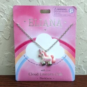 🌟3/$20 Cloud Unicorn Club Personalized Necklace "Eliana" by Mulberry Studios